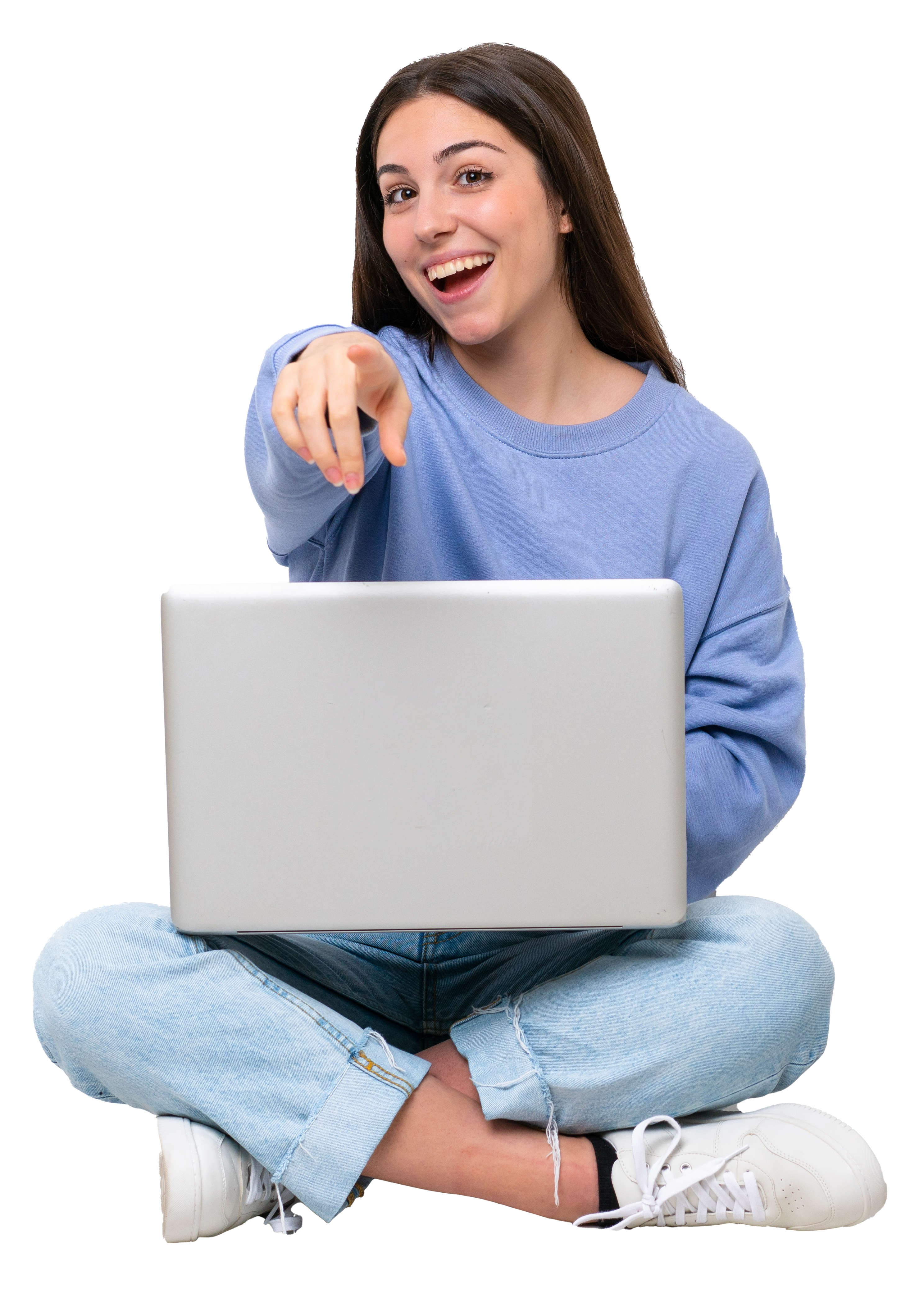 Mujer con computadora
